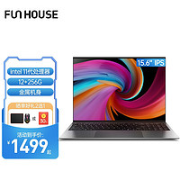 FunHouse F10 15.6英寸 轻薄本 银色(赛扬J4125、核芯显卡、8GB、512GB SSD、1080P、60Hz)