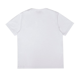 CAT 卡特彼勒 男女款圆领短袖T恤 CK1TSQD1011 白色 M