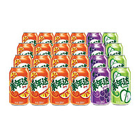 PLUS会员：MIRINARA 美年达 碳酸饮料 混入装（橙味330ml*16罐+葡萄味330ml*4罐+青苹果味330ml*4罐）