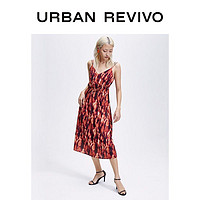 URBAN REVIVO UR青春女装修身显瘦露肩A型吊带连衣裙YV07S7EN2001