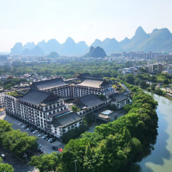桂林大公馆酒店 亲子房2晚(连住) 含早 下午茶 亲子团扇手绘diy