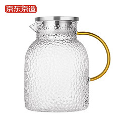 京东京造 玻璃锤纹水壶 1800ml