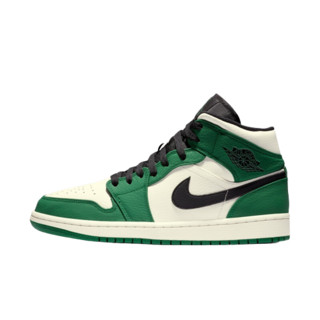 AIR JORDAN 正代系列 Air Jordan 1 Mid SE 男子篮球鞋 852542-301 白/绿 43