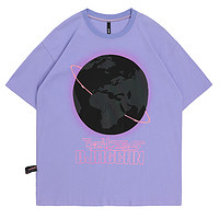 BJHG 男女款圆领短袖T恤 20DT152 罗兰紫 S
