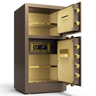 大一 SD-D80 双门大型保险柜 密码款 80cm 咖啡色