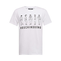 MOSCHINO 莫斯奇诺 男士圆领短袖T恤 J07167039 白色 48