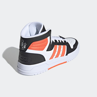 adidas NEO Entrap Mid 男子休闲运动鞋 H01542 白/黑/橙色 42.5