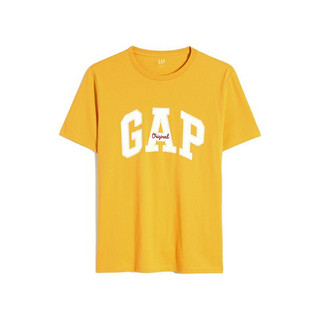 Gap 盖璞 男女款圆领短袖T恤 848801 金黄色 XS