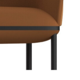 wowdsgn 尖叫设计 10772 云影布艺沙发 单人位 暖棕红 科技布款