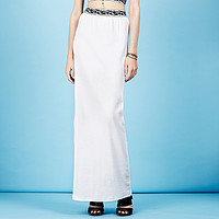 BABYGHOST 原创设计师品牌女装白色针织收身长半裙优雅气质艺术感