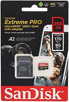 SanDisk 闪迪 Extreme Pro 256 GB microSDXC 内存卡 + SD 适配器 带 A2 应用程序性能