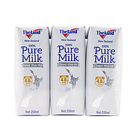 限地区、88VIP：Theland 纽仕兰 4.0g蛋白质 全脂纯牛奶 250ml*3盒