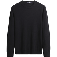 FIRS 杉杉 男士圆领羊毛衫 FT2204TM036 黑色 XXXL