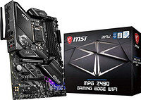 Prime会员：MSI 微星 MPG Z490 Gaming Edge WiFi ATX 游戏主板