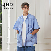 PUBLISH Slash Shirt 多口袋撞色条纹衬衫短袖