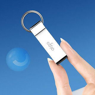 aigo 爱国者 U210 USB 2.0 U盘 银色 64GB USB-A
