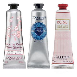 L'OCCITANE 欧舒丹 护手霜套装 (樱花30ml+乳木果30ml+玫瑰30ml)