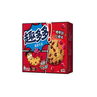 趣多多 软式小点 曲奇饼干 红提味 160g