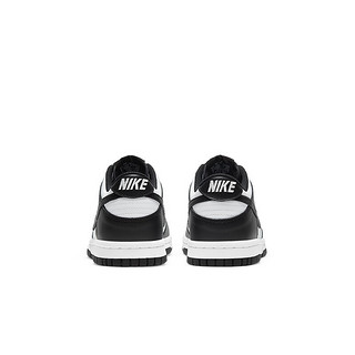 NIKE 耐克 Dunk Low (GS) 大童休闲运动鞋 CW1590-100 黑色/白色 35.5