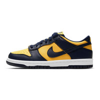 NIKE 耐克 Dunk Low (GS) 大童休闲运动鞋 CW1590-700 深蓝色/黄色 43