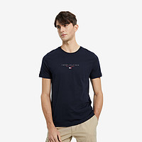 TOMMY HILFIGER Tommy官方春夏男装休闲时尚纯棉字母印花圆领短袖T恤17676