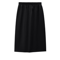 GIORDANO 佐丹奴 女士中长款半身裙 13461780 黑色 S