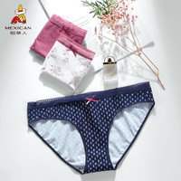 稻草人三角裤女士内裤少女纯棉裆底裤性感蕾丝性感夏季薄款透气