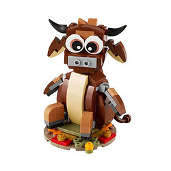 LEGO 乐高 积木方头仔系列限定商品40417中国生肖牛男女孩儿童拼插积木玩具