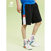 XTEP 特步 数字运动会运动短裤男五分裤裤子2021夏季新款男裤梭织沙滩裤