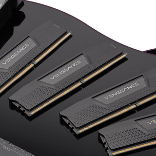 USCORSAIR 美商海盗船 复仇者系列 DDR5 4800MHz 台式机内存 马甲条 黑色 16GB