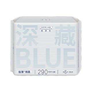 她研社 深藏blue卫生巾 量多日用/夜用290mm6片 透气姨妈巾