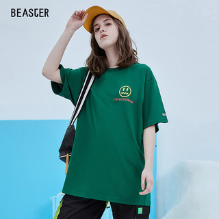 BEASTER 小恶魔鬼脸情侣装夏装潮牌嘻哈短袖T恤男国潮半袖体恤ins