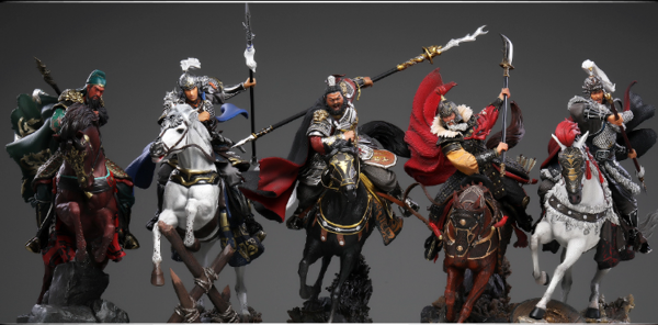 infinitystudio开天工作室三国群雄系列五虎上将17张飞雕塑手办彩色版