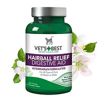 PLUS会员：VET'S BEST 猫咪化毛球片 60片*2瓶