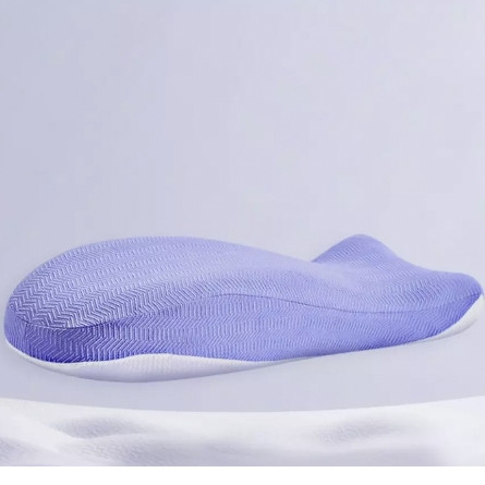小米有品眠鲸太空释压抱抱枕，专利外观、25°-35°双侧缓坡设计、手抱/腿夹都舒适