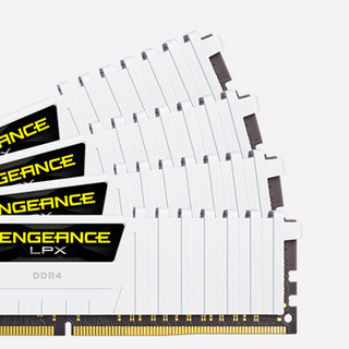 USCORSAIR 美商海盗船 复仇者LPX系列 DDR4 4000MHz 台式机内存 马甲条 白色 16GB 8GBx2