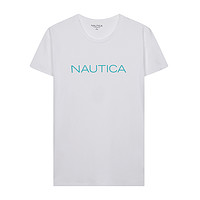 NAUTICA 诺帝卡 男士圆领短袖T恤 NDTS020472 白色 XXL