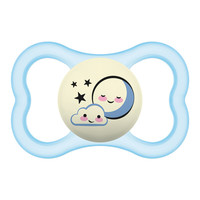 MAM 美安萌 Supreme系列 804472 安抚奶嘴 夜用款 蓝色太阳云朵 6月+