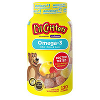 PLUS会员：L'il Critters 儿童DHA鱼油软糖 120粒