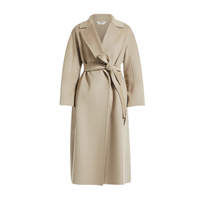 Max Mara 麦丝玛拉 女士羊毛中长款大衣 9011072106 米色 44