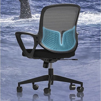 PLUS会员：YANXUAN 网易严选 小白鲸办公椅转椅 黑框-黑布