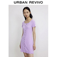 URBAN REVIVO 女士花边紧身连衣裙 YL22R7DE2000