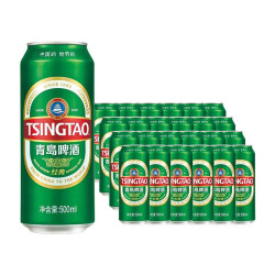 TSINGTAO 青岛啤酒 经典啤酒 500ml*24听