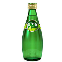 perrier 巴黎水 法国Perrier巴黎水330ml*24瓶青柠味天然含气进口矿泉水全国包邮