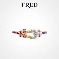 FRED 斐登 Force 10系列大号18K玫瑰金彩色宝石手链