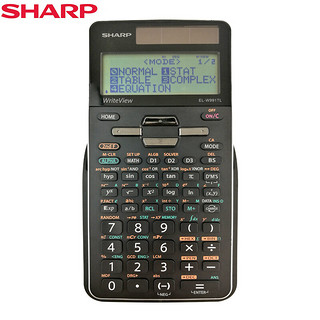 SHARP 夏普 EL-W82TL学生考试专用计算器科学函数计算机 黑色