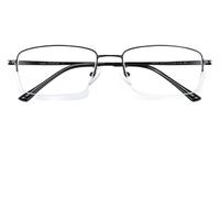 JingPro 镜邦 8476 黑色纯钛眼镜框+1.74折射率 防蓝光镜片