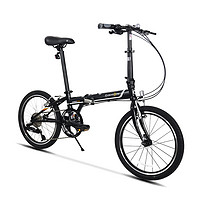PLUS会员：DAHON 大行 P8 折叠自行车 KAC082 丽面黑 20寸 8速 青春版