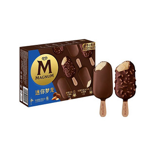 MAGNUM 梦龙 和路雪 迷你梦龙 香草口味+松露巧克力口味 42gx3支+43gx3支装 冰淇淋家庭装（新老包装 随机发货）