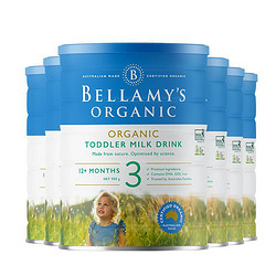 BELLAMY'S 贝拉米 宝宝配方奶粉 3段 900g*6罐